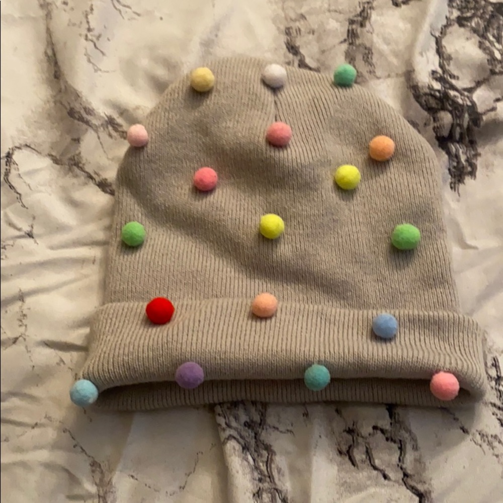 Grey beanie. Worn once.